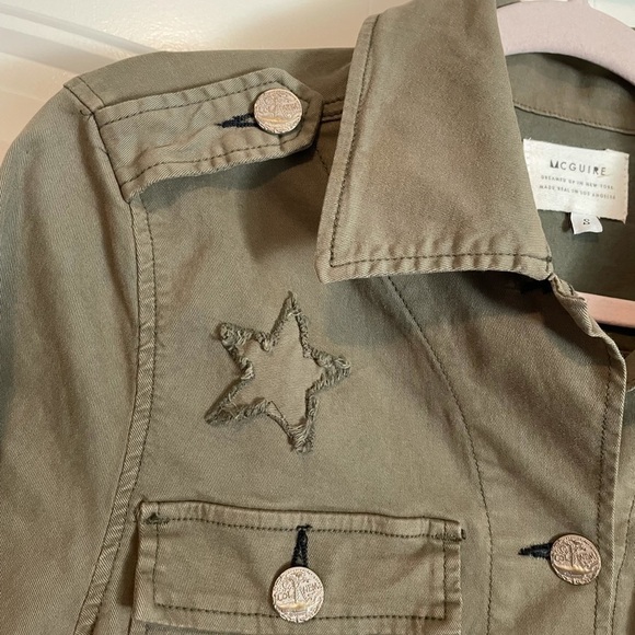 McGuire army green military cargo jacket size Small - Picture 5 of 7